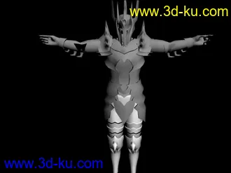 3D打印模型指环王 -  索伦的全套盔甲的图片