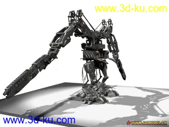 3D打印模型黑客帝国里的机器枪手的图片