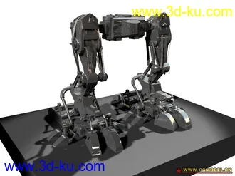 3D打印模型黑客帝国里的机器枪手的图片