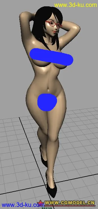 3D打印模型卡通女女的图片