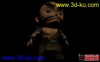 3D打印模型传个Q版小张飞。的图片