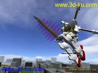 3D打印模型XBOX360_高达无双2 素模5个 obj的图片