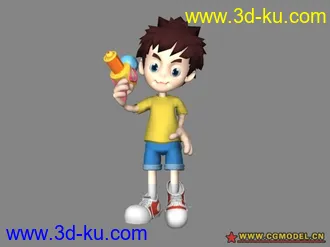 三字经外传 卡通男孩模型的图片