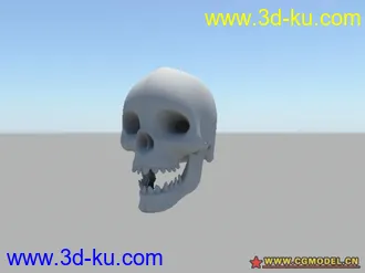 3D打印模型骷髅头的图片