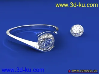 3D打印模型送不出去的钻戒的图片