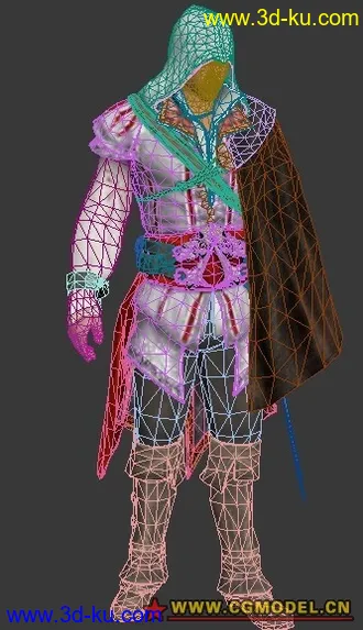 一个刺客信条的模型，暴酷的图片