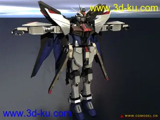 3D打印模型【高达无双2】强袭自由，武者高达MK II，贴图+材质(vray)的图片