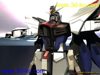 3D打印模型【高达无双2】强袭自由，武者高达MK II，贴图+材质(vray)的图片