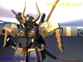 3D打印模型【高达无双2】强袭自由，武者高达MK II，贴图+材质(vray)的图片