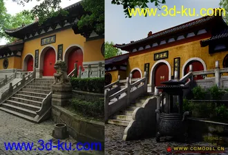 3D打印模型山里有座庙，的图片