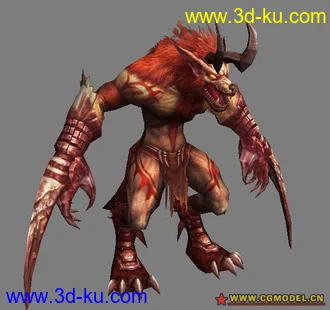 3D打印模型狼人的图片