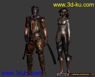 波斯王子男女主角模型的图片