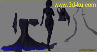 3D打印模型游戏女性角色的图片