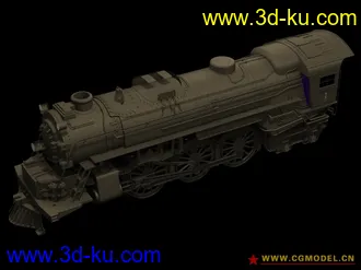 3D打印模型火车精模的图片