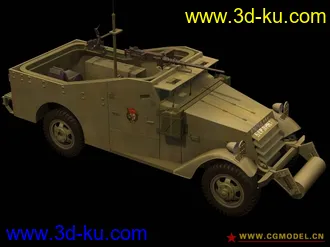 3D打印模型二战装甲车的图片