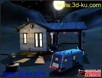 3D打印模型室外的图片