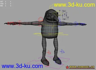 一个很不错的MAYA动画K帧模型的图片