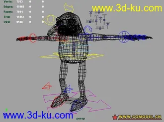 一个很不错的MAYA动画K帧模型的图片