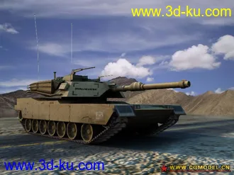 3D打印模型M1坦克的图片