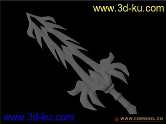 3D打印模型一把剑.小小的剑，初学做的的图片