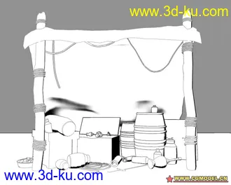 3D打印模型帐篷的图片