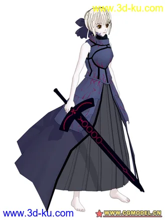 3D打印模型saber 和法师的图片