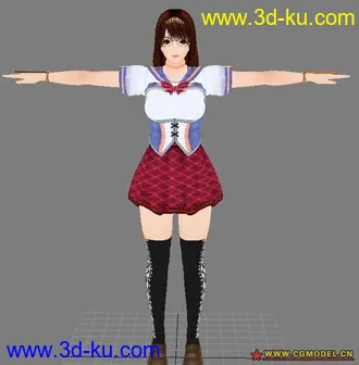 3D打印模型波动少女2 要强的学生的图片