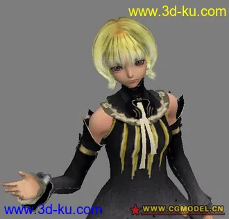 3D打印模型【真名法典】Rue~有标准姿势有动作~的图片