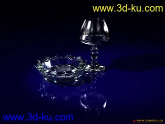 3D打印模型杯和烟灰缸的图片
