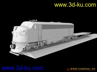 3D打印模型火车头的图片