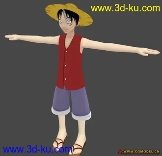 3D打印模型路飞的图片