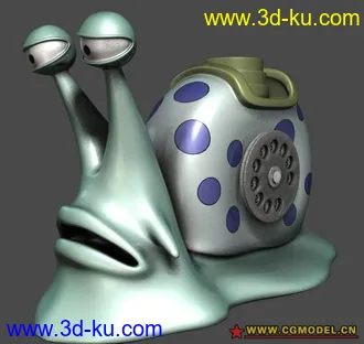 3D打印模型电话虫-蜗牛的图片