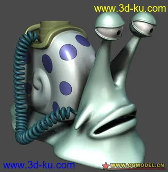 3D打印模型电话虫-蜗牛的图片