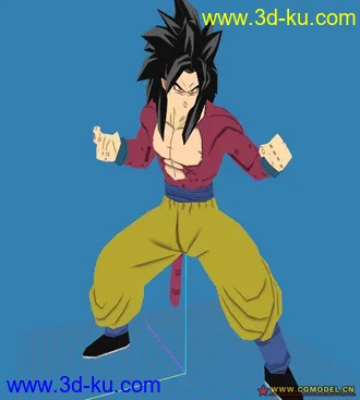 3D打印模型龙珠 超级赛亚人4 孙悟空 卡通的图片
