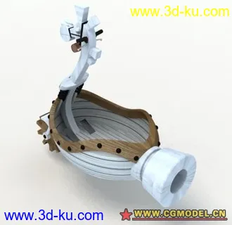 3D打印模型白木马号的图片
