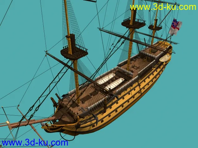 巨大的古代战舰（船）模型的图片1
