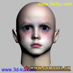 3D打印模型小孩头的图片