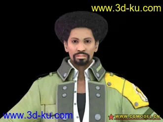 3D打印模型FF13 character - Sazh Katzroy的图片