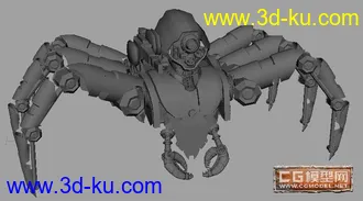 踢球的机器人模型（maya）的图片