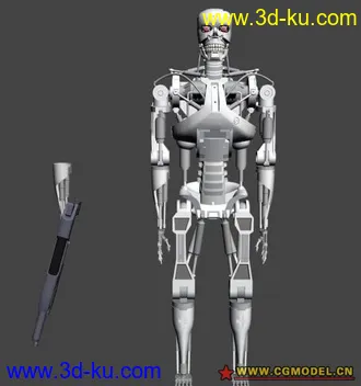 3D打印模型Terminator T800 终结者机器人的图片