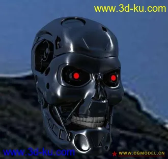终结者2 T-800 Skull Modified 头部模型修改版的图片