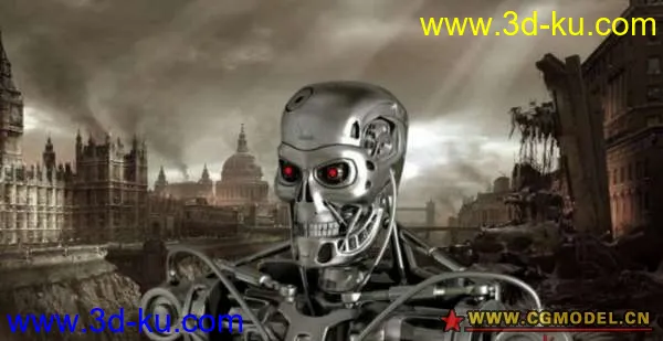 终结者2 骨架机器人模型T-800 Endoskeleton（带骨骼,控制器）的图片2