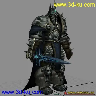 3D打印模型阿尔萨斯—全套动作与贴图的图片