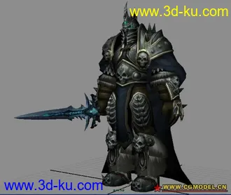 3D打印模型阿尔萨斯—全套动作与贴图的图片