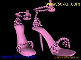 3D打印模型高跟鞋一双~~的图片