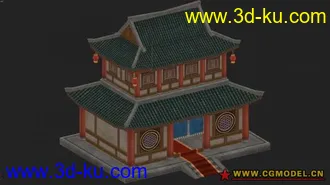 3D打印模型自己做的古代建筑的图片