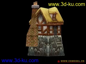 3D打印模型一个卡通小屋的图片