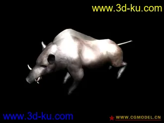 一头野猪模型的图片
