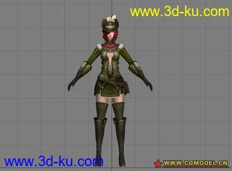 3D打印模型漂亮的女射手 带一套完整动画 绝对漂亮哦！的图片