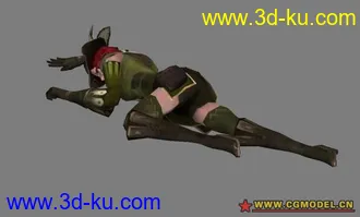 3D打印模型漂亮的女射手 带一套完整动画 绝对漂亮哦！的图片